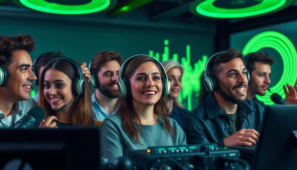 Podcast audience engagement