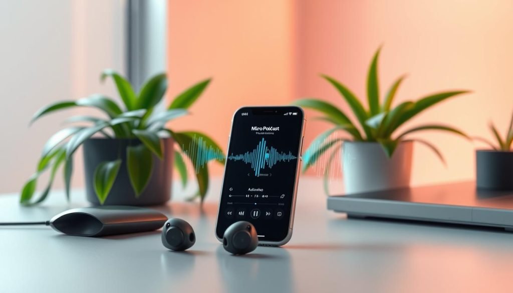 convenient listening with micro-podcasts