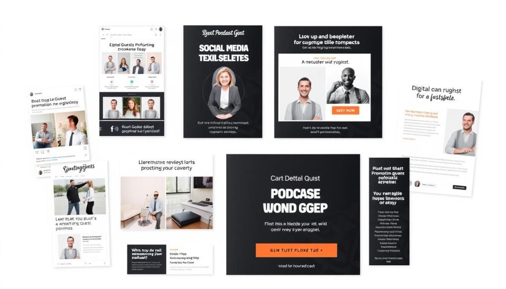 Example of a guest promotion package with social media templates and promotional materials