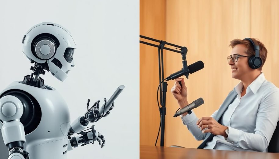 AI replacing traditional agency services but not podcast guest booking for agencies